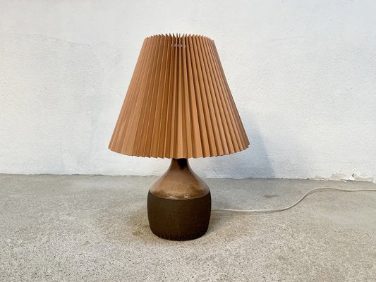 Danish Studio Ceramic Art Table Lamp, 1960s-JP-1335493