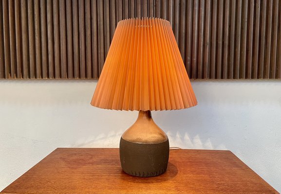 Danish Studio Ceramic Art Table Lamp, 1960s-JP-1335493