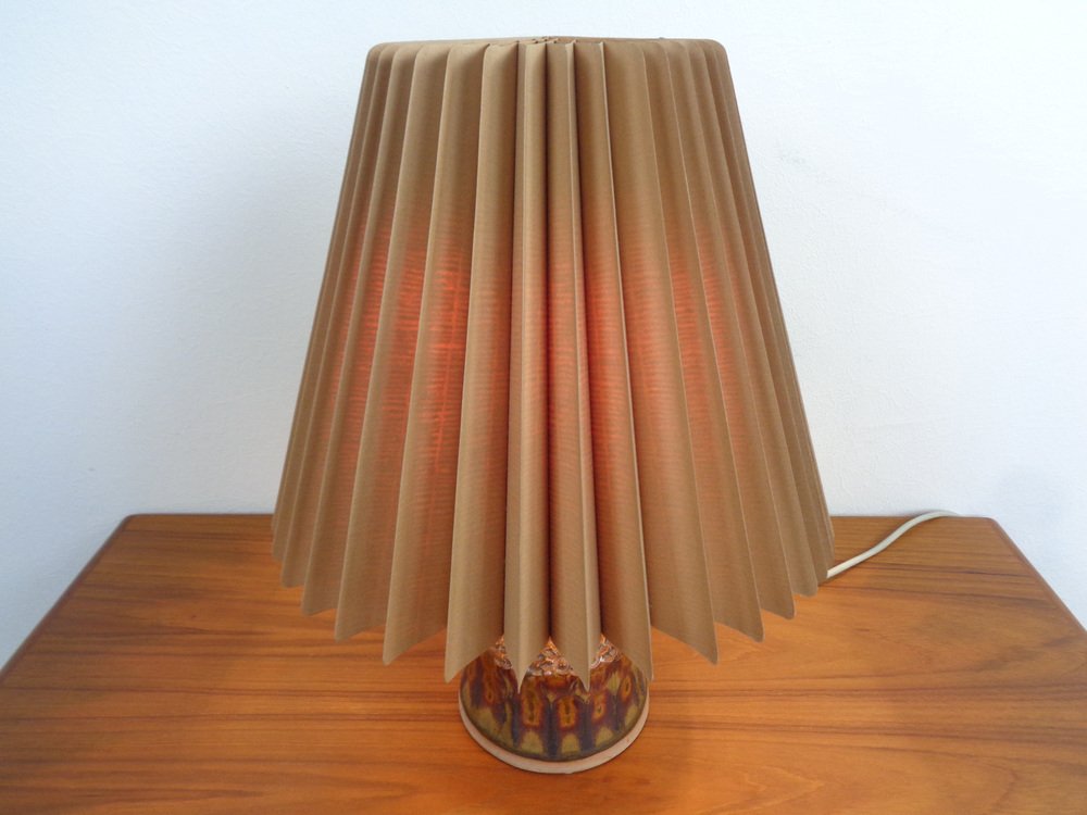 Danish Studio Ceramic Table Lamp by Elsa Rice for Riisa Keramik, 1960s