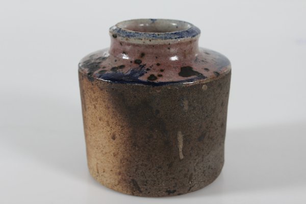 Danish Studio Ceramic Vase by Chris Moes Earth Tones with Speckles, 1972-QQ-1758349