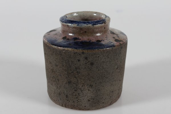 Danish Studio Ceramic Vase by Chris Moes Earth Tones with Speckles, 1972-QQ-1758349