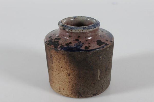 Danish Studio Ceramic Vase by Chris Moes Earth Tones with Speckles, 1972-QQ-1758349