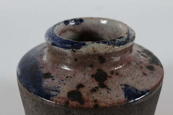 Danish Studio Ceramic Vase by Chris Moes Earth Tones with Speckles, 1972-QQ-1758349