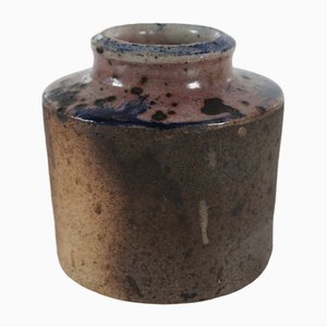 Danish Studio Ceramic Vase by Chris Moes Earth Tones with Speckles, 1972-QQ-1758349