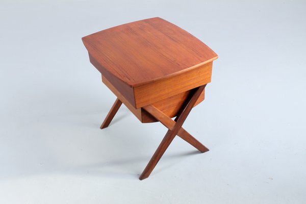 Danish Style Teak Magazine Rack from Wébé, 1950s-XT-900423