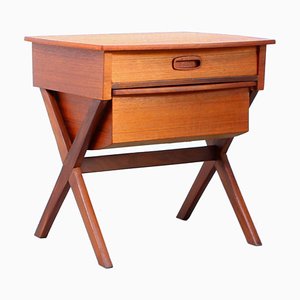 Danish Style Teak Magazine Rack from Wébé, 1950s-XT-900423