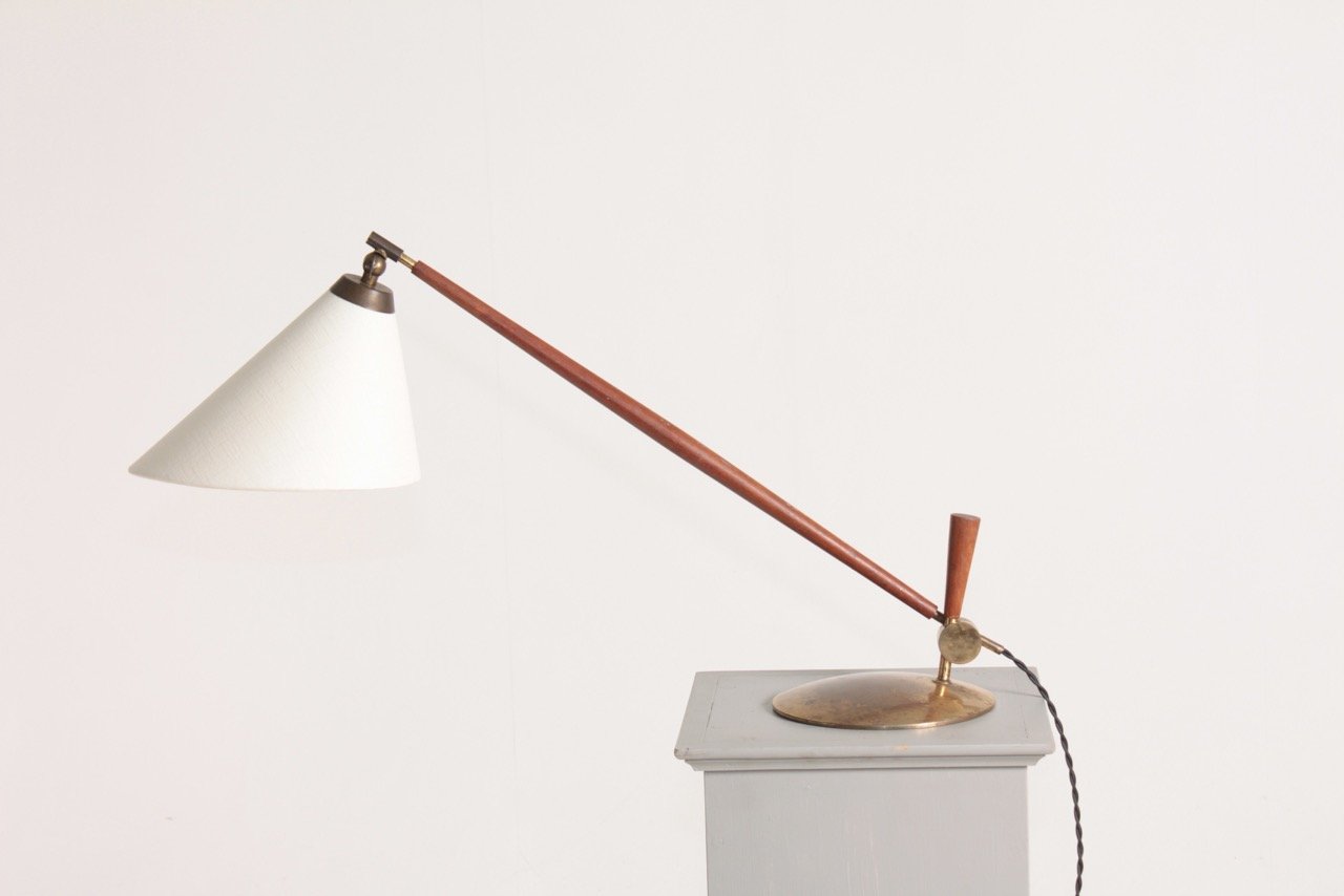 Danish Table Lamp by Thomas Valentiner, 1950s