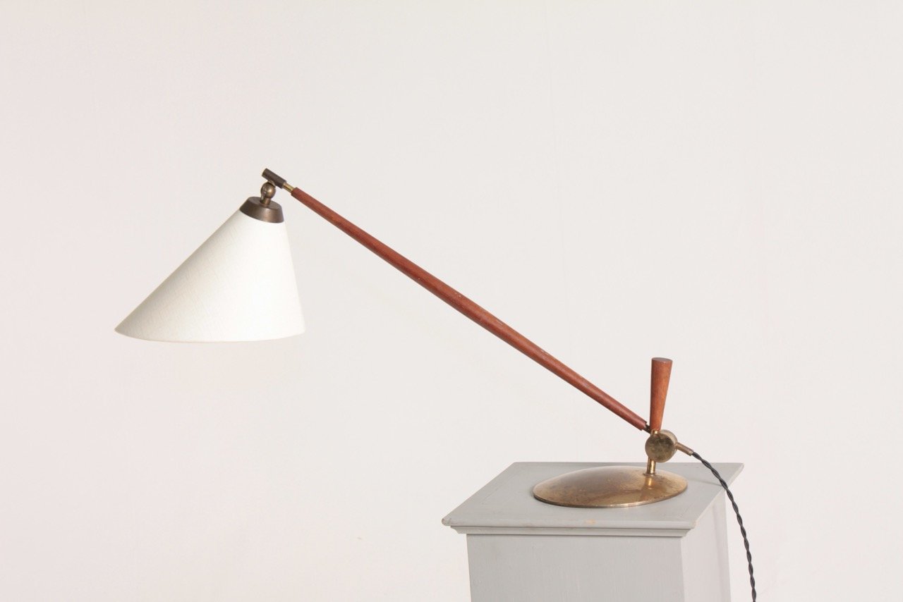 Danish Table Lamp by Thomas Valentiner, 1950s