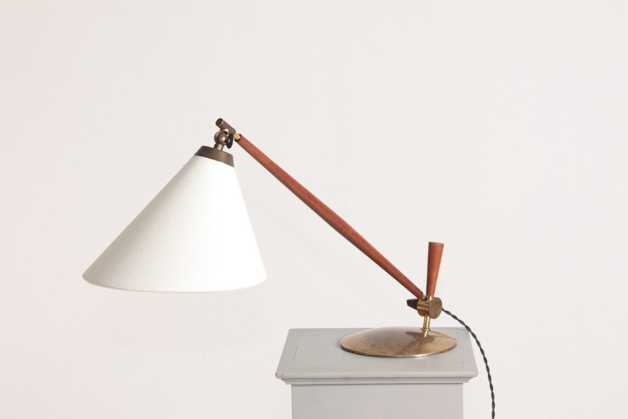 Danish Table Lamp by Thomas Valentiner, 1950s