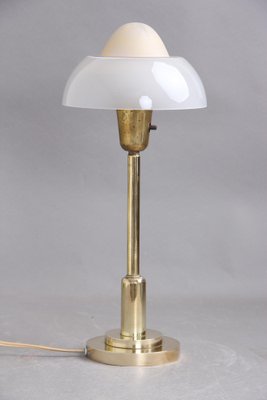 Danish Table Lamp in Brass & Glass from Fog and Mørup, 1920s-DQ-1798103