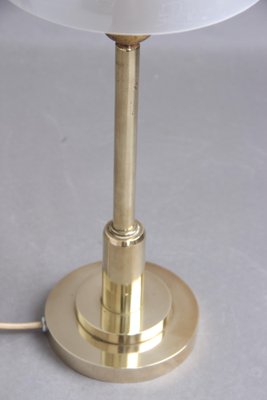 Danish Table Lamp in Brass & Glass from Fog and Mørup, 1920s-DQ-1798103