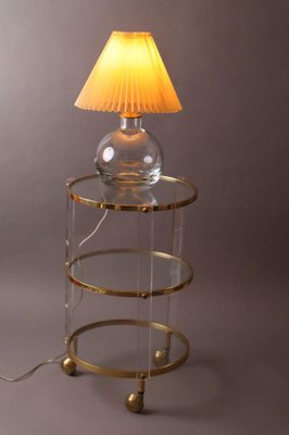 Danish Table Lamp in Crystal Glass, 1960s-ESB-1376654