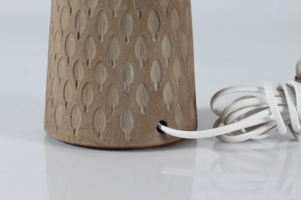 Danish Table Lamp in Unglazed Ceramic by Einar Johansen, 1960s-QQ-1383414