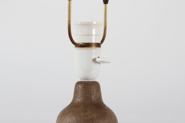 Danish Table Lamp in Unglazed Ceramic by Einar Johansen, 1960s-QQ-1383414