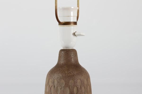 Danish Table Lamp in Unglazed Ceramic by Einar Johansen, 1960s-QQ-1383414