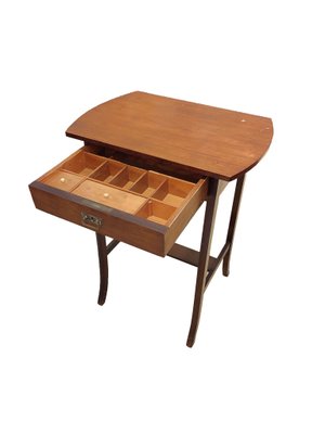 Danish Table with Drawer in Teak, 1950s-ZFY-1424516