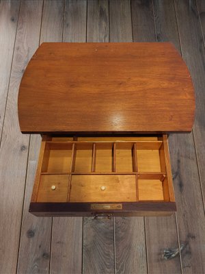 Danish Table with Drawer in Teak, 1950s-ZFY-1424516