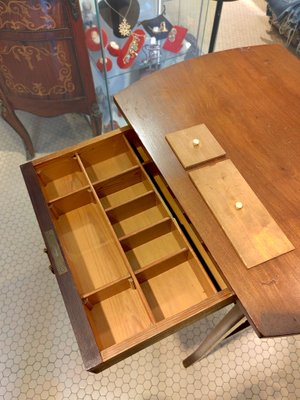 Danish Table with Drawer in Teak, 1950s-ZFY-1424516