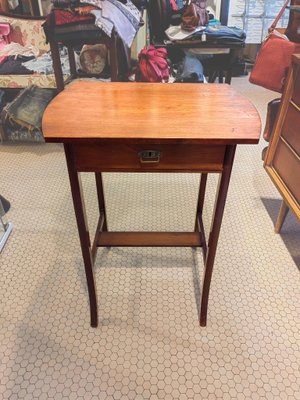 Danish Table with Drawer in Teak, 1950s-ZFY-1424516