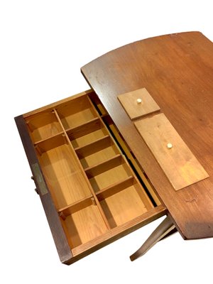 Danish Table with Drawer in Teak, 1950s-ZFY-1424516