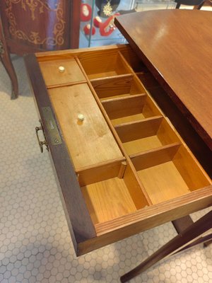 Danish Table with Drawer in Teak, 1950s-ZFY-1424516