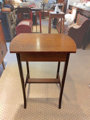 Danish Table with Drawer in Teak, 1950s-ZFY-1424516