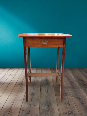 Danish Table with Drawer in Teak, 1950s-ZFY-1424516