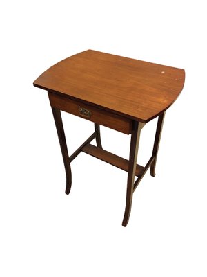 Danish Table with Drawer in Teak, 1950s-ZFY-1424516