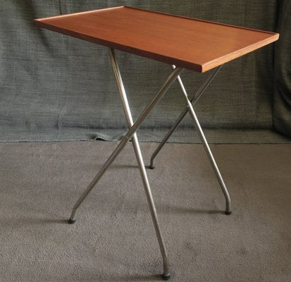 Danish Teak and Aluminium Coffee Table, 1960s-ED-765384