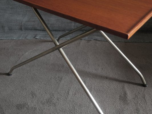 Danish Teak and Aluminium Coffee Table, 1960s-ED-765384