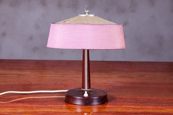 Danish Teak and Metal Table Lamp, 1950s-QVY-751165