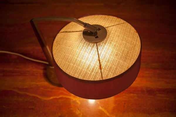 Danish Teak and Metal Table Lamp, 1950s-QVY-751165