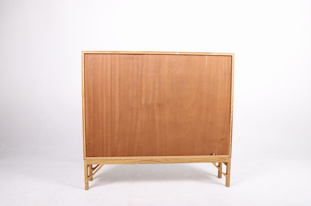 Danish Teak and Oak Bookcase by Børge Mogensen for Fdb, 1960s