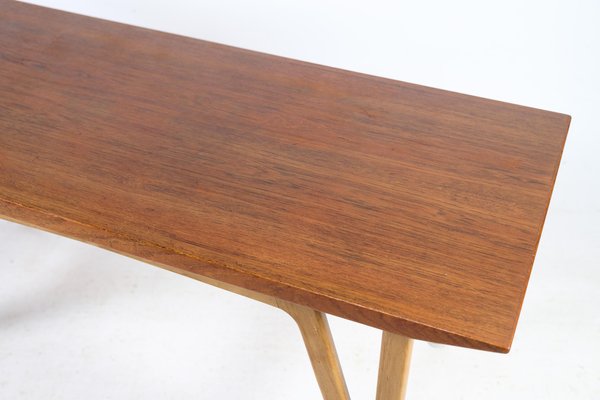 Danish Teak and Oak Coffee Table, 1960s-UY-1454052