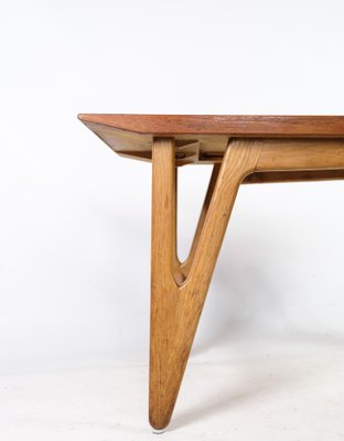 Danish Teak and Oak Coffee Table, 1960s-UY-1454052