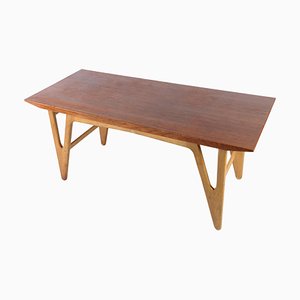 Danish Teak and Oak Coffee Table, 1960s-UY-1454052