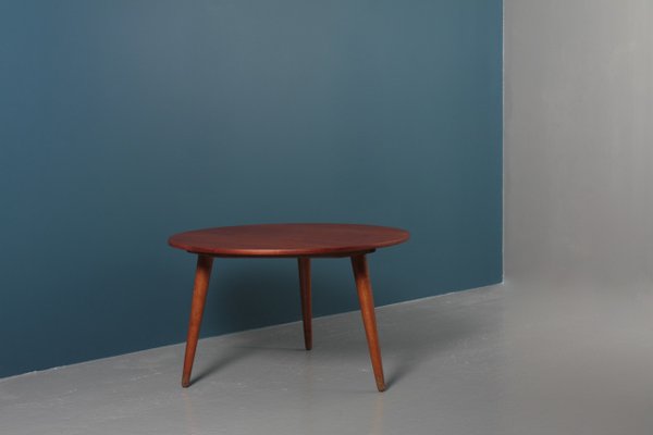 Danish Teak and Oak Coffee Table by Hans J. Wegner for Andreas Tuck, 1950s-FK-574972