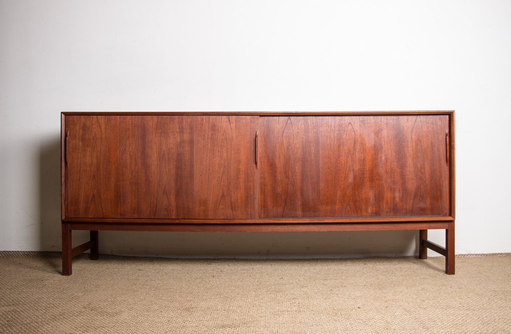 Danish Teak and Oak Model H38 Sideboard by Kurt Ostervig for KP Mobler, 1960s