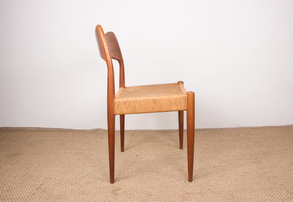 Danish Teak and Rope Chairs by Arne Hovmand Olsen for Mogens Kold, 1960s, Set of 4-EMB-1806241