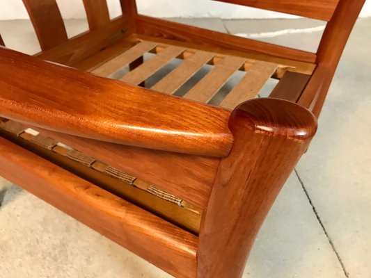 Danish Teak and Wool Easy Chairs from Dyrlund, 1960s, Set of 2-JP-947736