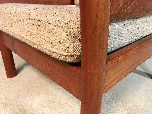 Danish Teak and Wool Easy Chairs from Dyrlund, 1960s, Set of 2-JP-947736