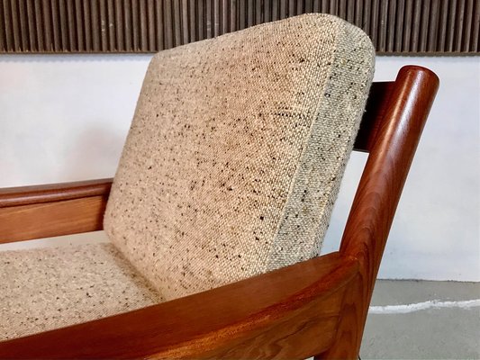 Danish Teak and Wool Easy Chairs from Dyrlund, 1960s, Set of 2-JP-947736