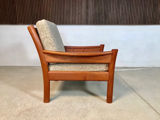 Danish Teak and Wool Easy Chairs from Dyrlund, 1960s, Set of 2-JP-947736