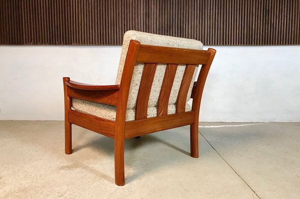 Danish Teak and Wool Easy Chairs from Dyrlund, 1960s, Set of 2-JP-947736