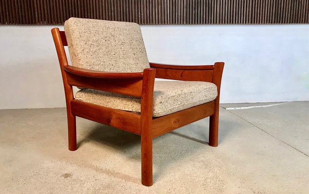 Danish Teak and Wool Easy Chairs from Dyrlund, 1960s, Set of 2-JP-947736