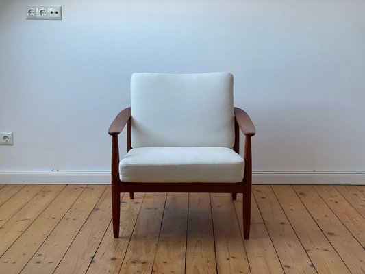 Danish Teak Armchair by Carl Straub for Gold Feather, 1960s-WSA-1124082