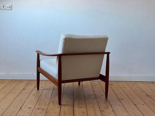 Danish Teak Armchair by Carl Straub for Gold Feather, 1960s-WSA-1124082