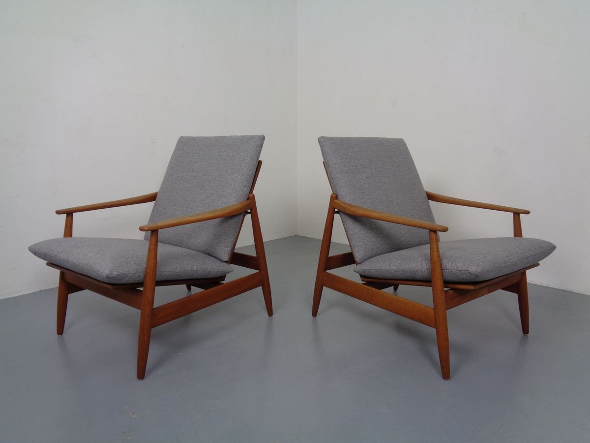 Danish Teak Armchair by Hans Olsen for Frem Røjle, 1960s