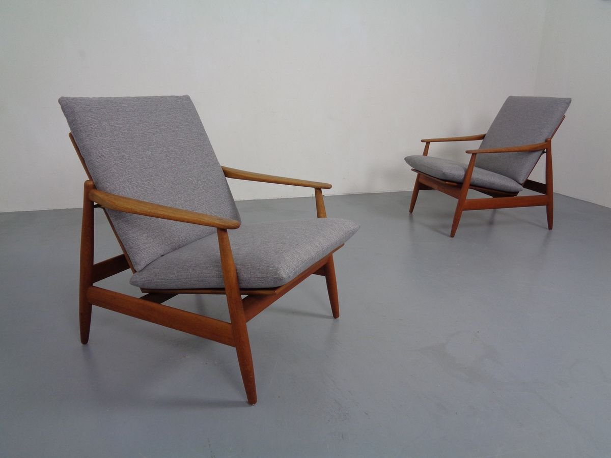 Danish Teak Armchair by Hans Olsen for Frem Røjle, 1960s