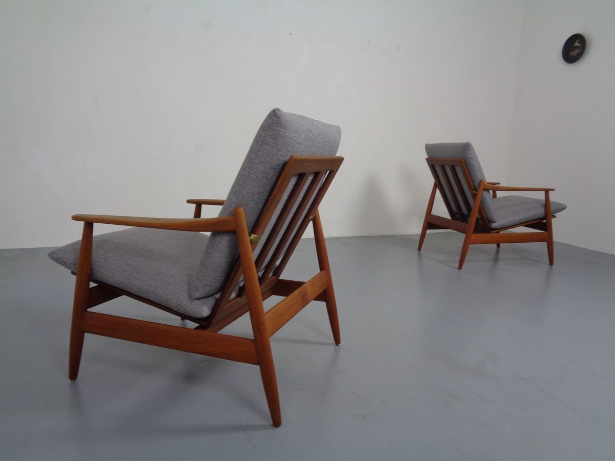 Danish Teak Armchair by Hans Olsen for Frem Røjle, 1960s